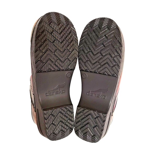 Dansko Professional Clog Patent Leather Size 38 US 7.5 8 Multicolor Workwear - Picture 7 of 10